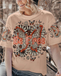 BE FREE LEOPARD BUTTERFLY ALL OVER PRINT - TLNO0707231