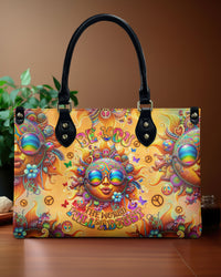 BE YOU THE WORLD WILL ADJUST SUN LEATHER HANDBAG - TLNO2805242