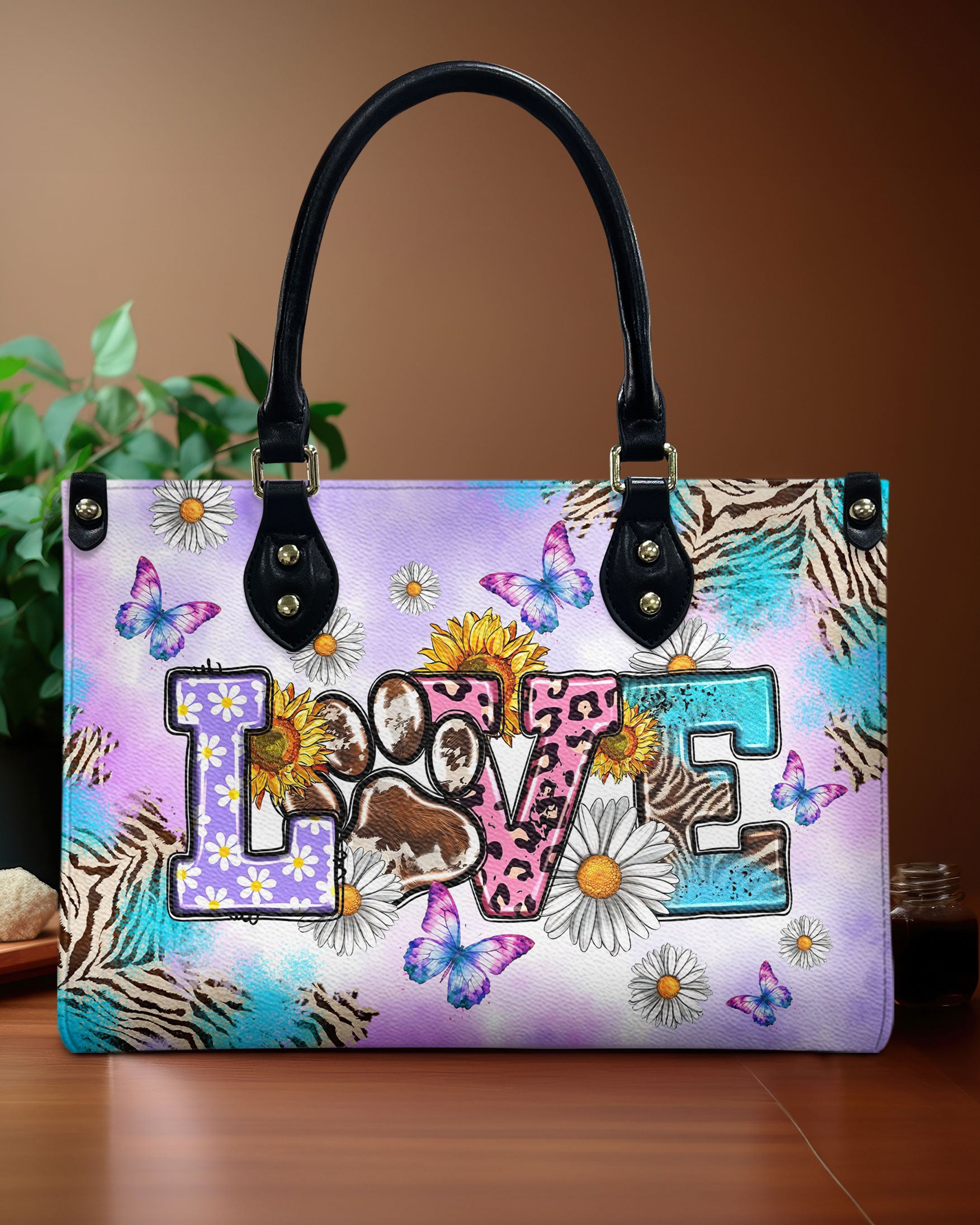 LOVE DOG HIPPIE LEATHER HANDBAG - TLTW0907245