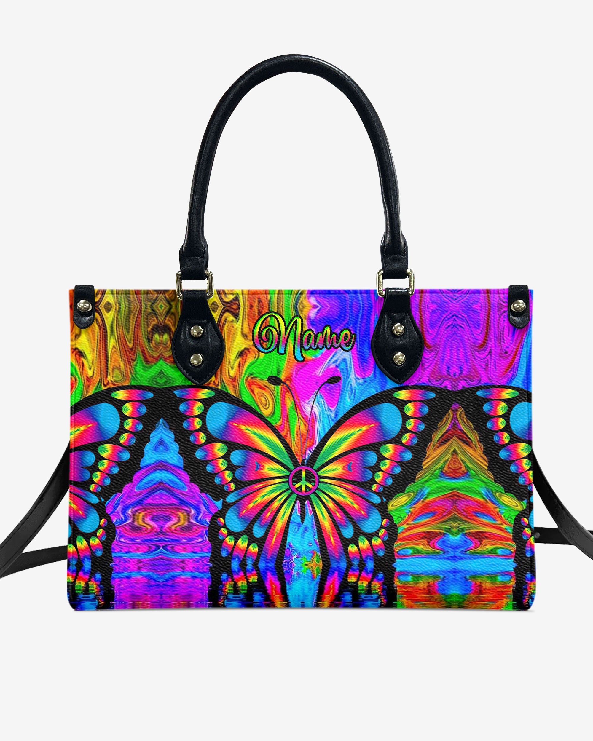 BUTTERFLY COLORFUL LEATHER HANDBAG - TLTW1106243