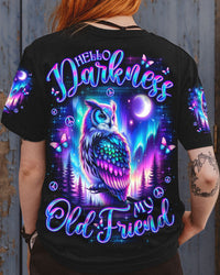 HELLO DARKNESS MY OLD FRIEND OWL ALL OVER PRINT - TLNO2309252