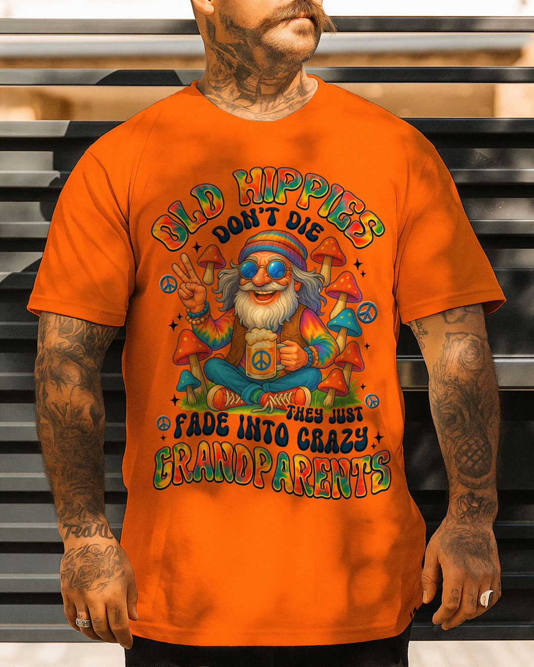 OLD HIPPIES TIE DYE COTTON SHIRT - TYTM1507251