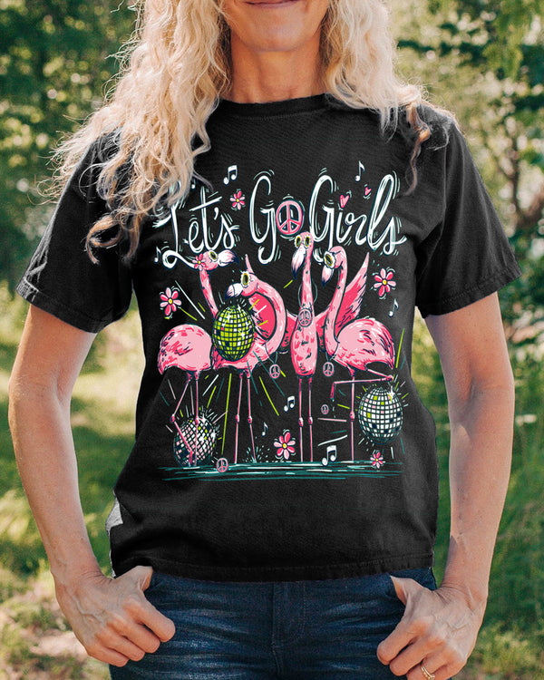 LET'S GO GIRLS FLAMINGO COTTON SHIRT - TY1906232