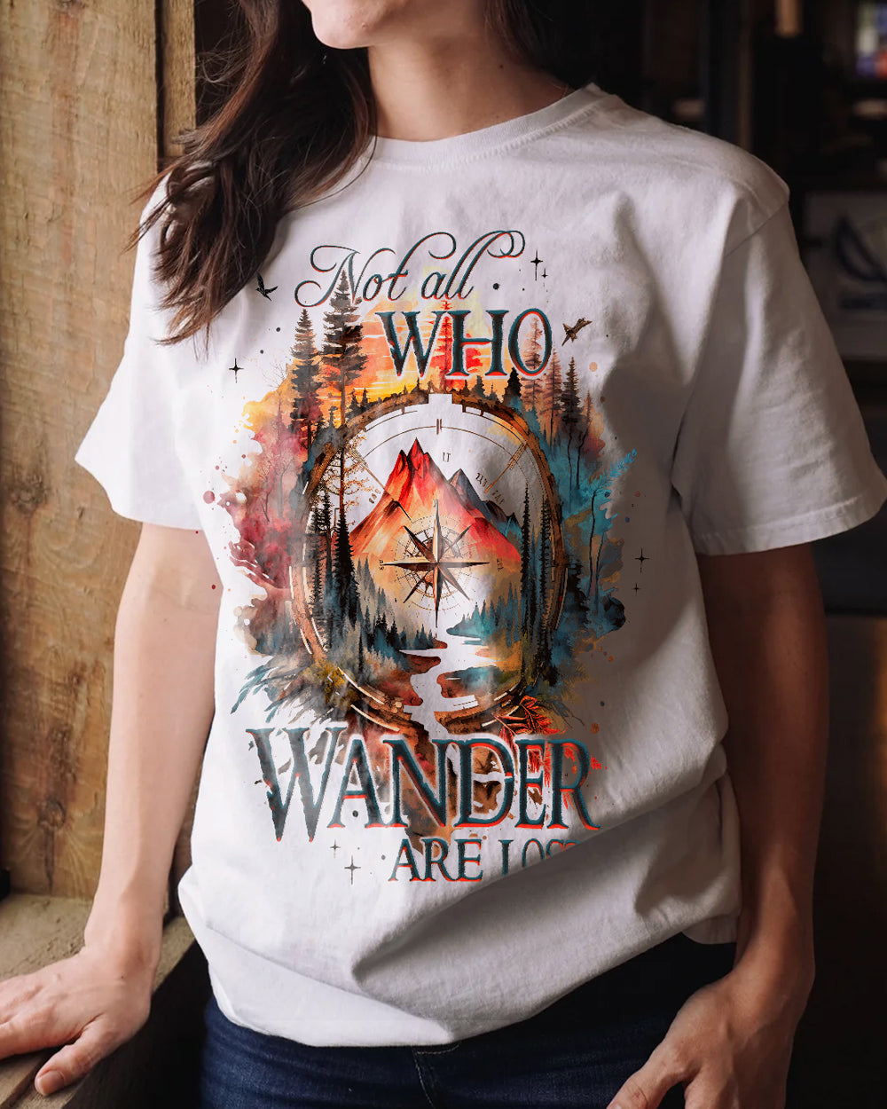 NOT ALL WHO WANDER ARE LOST COTTON SHIRT - TY1505231