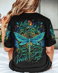 FOLLOW YOUR HEART DRAGONFLY ALL OVER PRINT - TY2408234