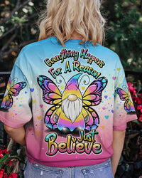 JUST BELIEVE GNOME BUTTERFLY ALL OVER PRINT - TY1309231