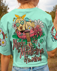 MUSIC IS THE MEDICINE OF THE MIND GUITAR ALL OVER PRINT - TY2209232