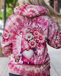 A VINTAGE SOUL LOVING LIFE GNOMIE TIE DYE ALL OVER PRINT - TY0302242