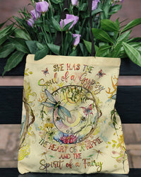 SPIRIT OF A FAIRY DRAGONFLY TOTE BAG - YHHG2308234