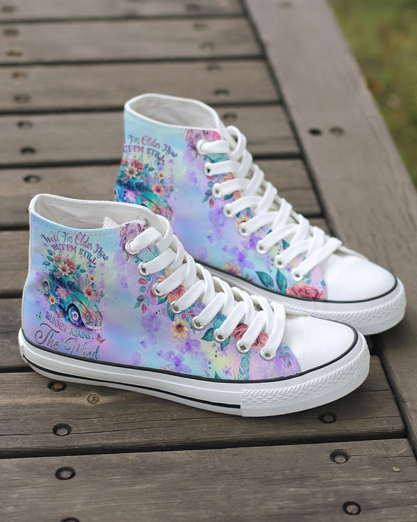 RUNNING AGAINST THE WIND HIGH TOP CANVAS SHOES - YHHG0410232