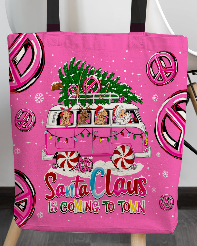 SANTA CLAUS IS COMING CHRISTMAS TOTE BAG - TY2310233
