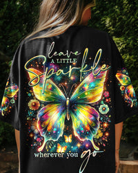 LEAVE A LITTLE SPARKLE WHEREVER YOU GO BUTTERFLY ALL OVER PRINT - TY3001241