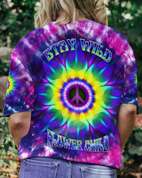 STAY WILD FLOWER CHILD TIE DYE ALL OVER PRINT - YHDU3006233