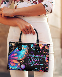 JUST BELIEVE BUTTERFLY LEATHER HANDBAG - TY2203241