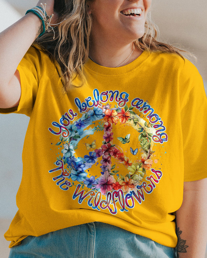 YOU BELONG AMONG THE WILDFLOWERS COTTON SHIRT - TY1405244