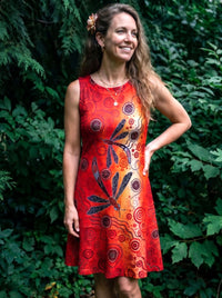 DRAGONFLY BOHO FLOUNCE DRESS  - TLNT2708268