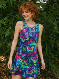 BUTTERFLY BURST FLOUNCE DRESS  - TLNT3107261