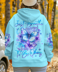 JUST BREATHE BUTTERFLIES ALL OVER PRINT - TYQY0701252