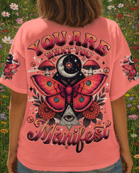 YOU ARE WHAT YOU MANIFEST BUTTERFLY ALL OVER PRINT - TYQY2508255