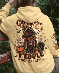 CATS BECAUSE PEOPLE ARE CREEPY HALLOWEEN ALL OVER PRINT - TYPQ0409261