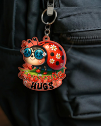 BUTTERFLY KISSES AND LADYBUG HUGS ORNAMENT & KEYCHAIN - TYQY0707253