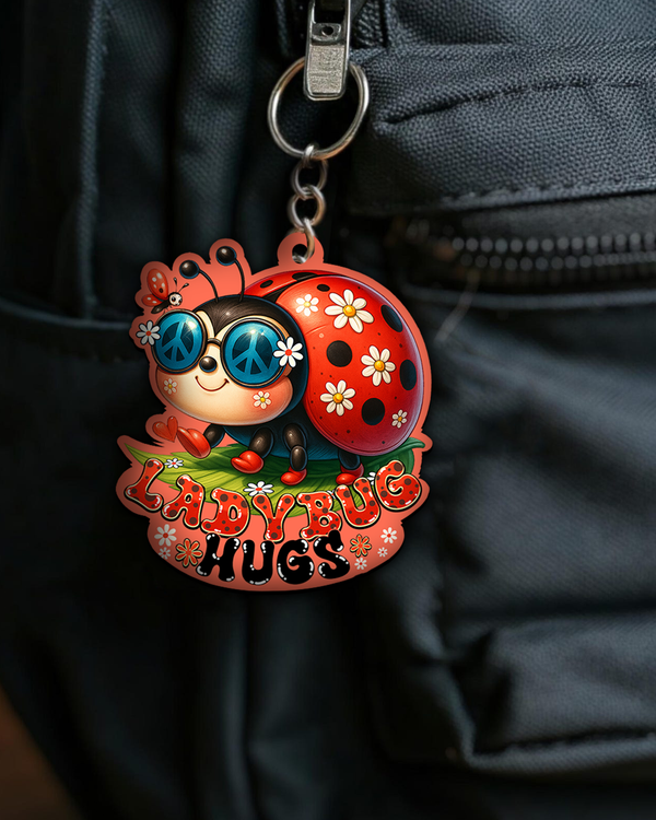 BUTTERFLY KISSES AND LADYBUG HUGS ORNAMENT & KEYCHAIN - TYQY0707253