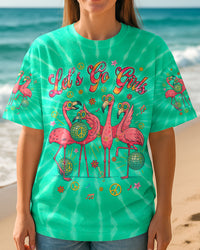 LET'S GO GIRL FLAMINGO TIE DYE ALL OVER PRINT - TYQY2804253