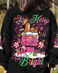 STAY MERRY AND BRIGHT DEER CHRISTMAS ALL OVER PRINT - TY3009231