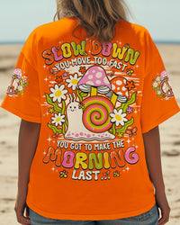 SLOW DOWN SNAIL HIPPIE ALL OVER PRINT - TY0207252