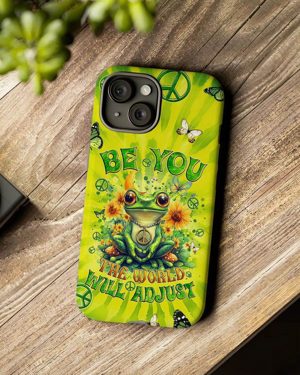 BE YOU THE WORLD WILL ADJUST FROG TIE DYE PHONE CASE - TYQY0401257