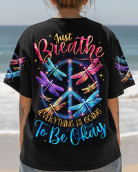 JUST BREATHE DRAGONFLIES ALL OVER PRINT - TYQY0804251