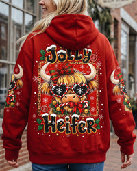 JOLLY HEIFER HIGHLAND COW CHRISTMAS ALL OVER PRINT - TLNO1410263
