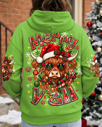 MERRY Y’ALL HIGLAND COW  ALL OVER PRINT - TYQY2509268