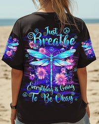 JUST BREATHE DRAGONFLY ALL OVER PRINT - TYQY0905252