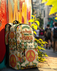 IMAGINE ALL THE PEOPLE LIVING LIFE IN PEACE BACKPACK - TYTD1908252