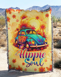 HIPPIE SOUL WOVEN AND FLEECE BLANKET - TLTW1209232