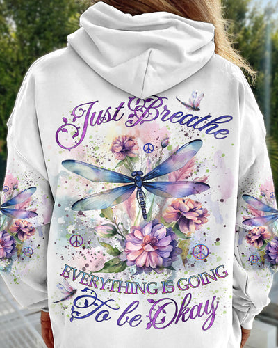 JUST BREATHE DRAGONFLY ALL OVER PRINT - YHKD3010232