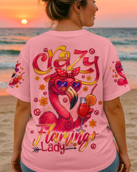 CRAZY FLAMINGO LADY ALL OVER PRINT - TYQY1804255