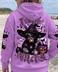 FEELIN' WITCHY HIGHLAND COW HALLOWEEN ALL OVER PRINT - TYPQ1908262