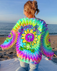 PEACE OUT FROG TIE DYE ALL OVER PRINT - TY0310231