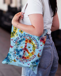 YOU BELONG AMONG THE WILDFLOWERS TOTE BAG - TY1405243