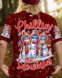 CHILLIN' WITH MY SNOWMIES CHRISTMAS ALL OVER PRINT - TY2310231