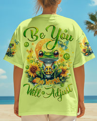 BE YOU THE WORLD WILL ADJUST FROG ALL OVER PRINT - TYQY2703255