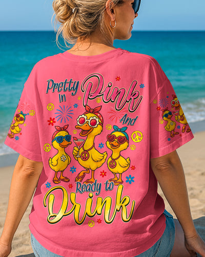 PRETTY IN PINK DUCK ALL OVER PRINT - TYQY1704252