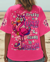 PRETTY IN PINK FLAMINGO ALL OVER PRINT - TY0707251