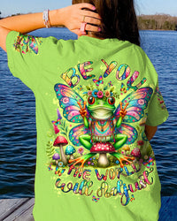 BE YOU THE WORLD WILL ADJUST FROG ALL OVER PRINT - TY1610232