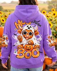 BOO I MEAN MOO HALLOWEEN HIGHLAND COW ALL OVER PRINT - TYQY1707262