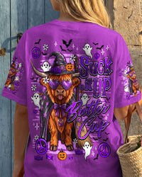 SUCK IT UP BUTTERCUP COW HALLOWEEN ALL OVER PRINT - TY0308261