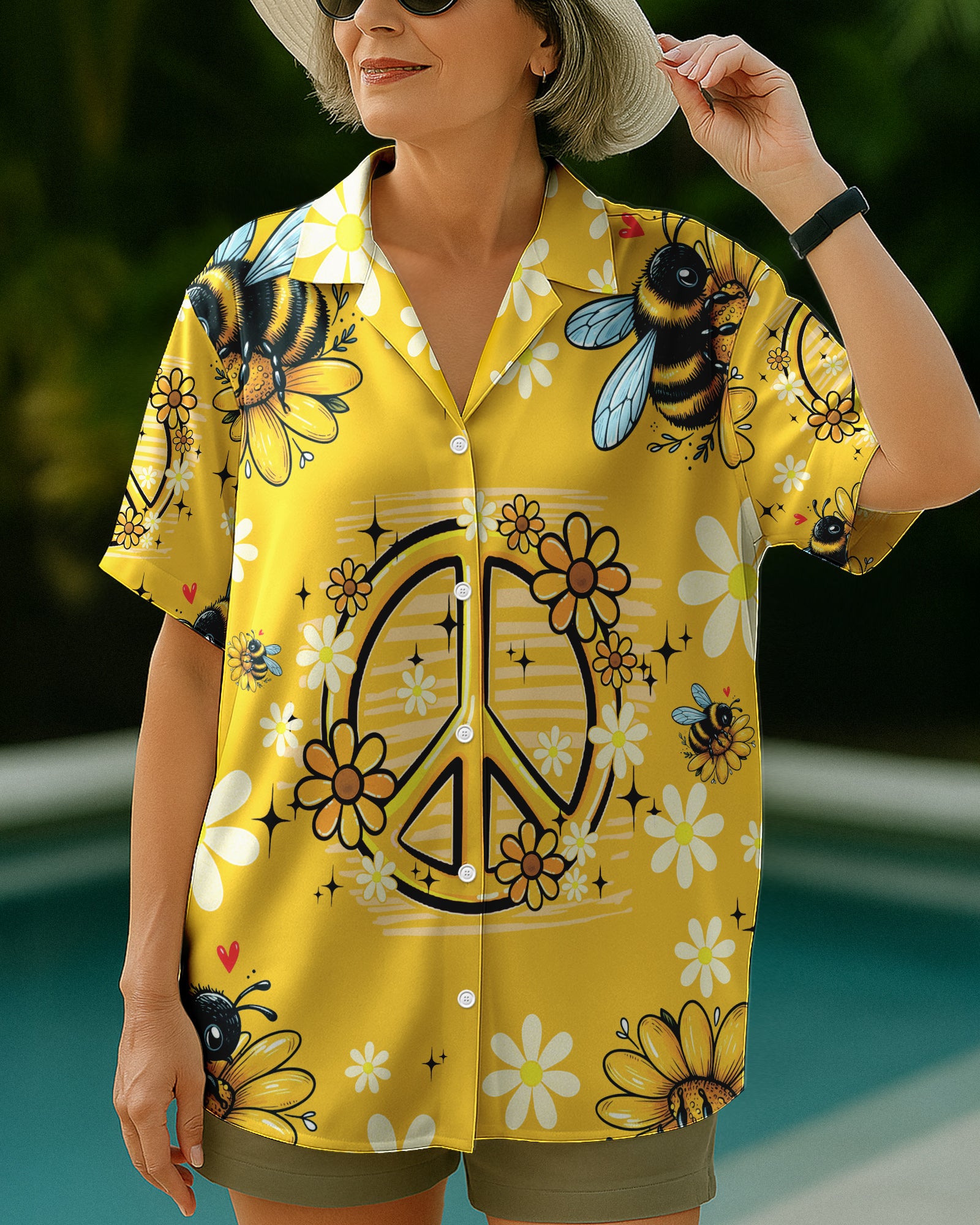 IN A WORLD WHERE YOU CAN BE ANYTHING BEE KIND HAWAIIAN SHIRT - TYQY0306259