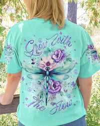 GROW WITH THE FLOW DRAGONFLY ALL OVER PRINT - YHKD1011231